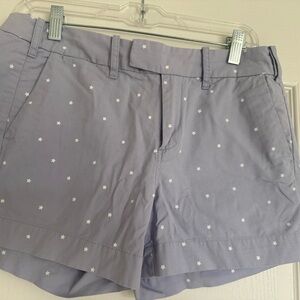 G1 Women's Lavender Star-Patterned Shorts size 4